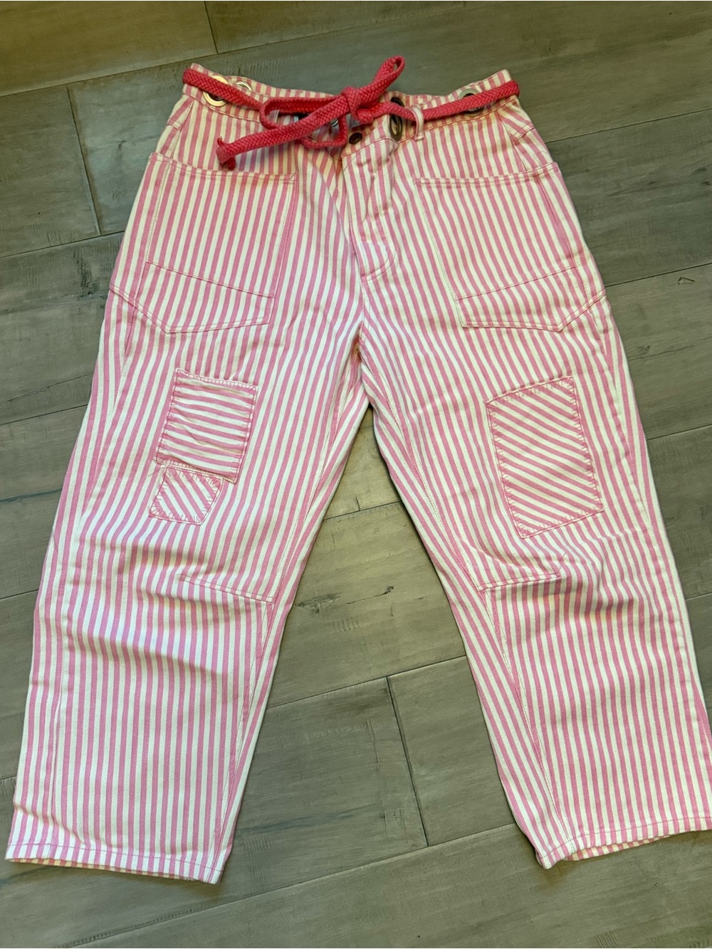 Kids Pink Stripe Pajama Pants